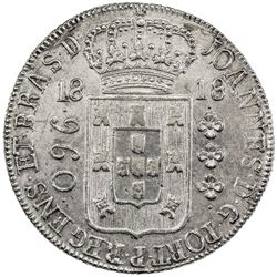 BRAZIL: Joao, as Prince Regent, 1799-1818, AR 960 reis, 1818-R. EF