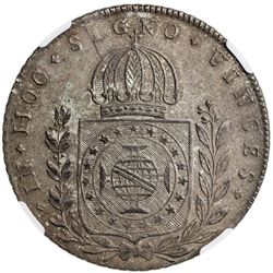 BRAZIL: Pedro I, 1822-1831, AR 640 reis, 1824-R. NGC MS63