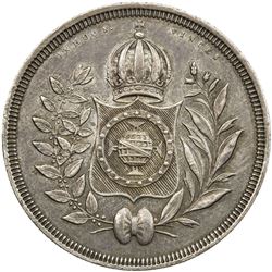 BRAZIL: Pedro II, 1831-1889, AR 400 reis, 1834. EF