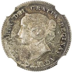 CANADA: Victoria, 1837-1901, AR 5 cents, 1898. NGC MS64