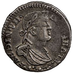 MEXICO: Fernando VII, 1808-1821, AR real, 1813-D. VF