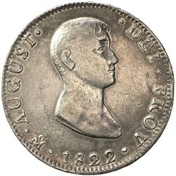 MEXICO: Augustin I Iturbide, 1822-1823, AR 8 reales, 1822-Mo. VF