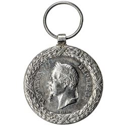 MEXICO: AR medal (14.64g), 1863. F