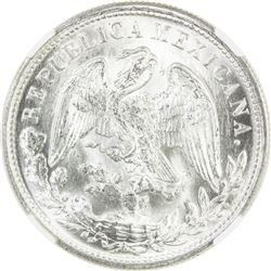 MEXICO: AR peso, 1898-Mo. NGC MS65