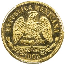 MEXICO: AV 10 pesos, 1903-M. NGC MS65
