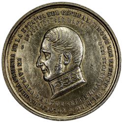 PERU: AR gilt medal (48.14g), 1890. EF