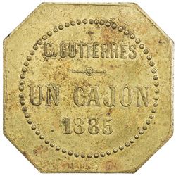 SALVADOR: token (6.88g), 1885. EF
