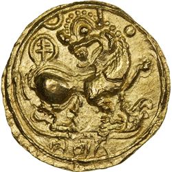 KADAMBAS OF HANGAL: Toyimadeva, 1048-1075, AV pagoda (4.24g). AU