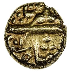 MUGHAL: Alamgir II, 1754-1759, AV pagoda (3.33g), Imtiyazgarh, AH1201. VF