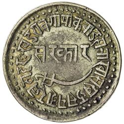BARODA: Khande Rao, 1856-1870, AR nazarana rupee (11.39g), Baroda, AH1287. VF
