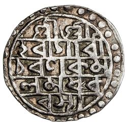 COOCH BEHAR: Raghu Deva, 1588-1603, AR rupee (10.05g), SE1510. VF