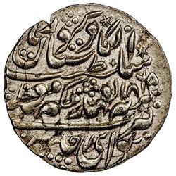 JAIPUR: Ram Singh, 1835-1880, AR nazarana rupee (11.29g), Sawai Jaipur, 1865 year 30. EF-AU