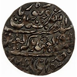 JAIPUR: Madho Singh II, 1880-1922, AE nazarana paisa (6.41g), Sawai Jaipur, 1902 year 23. AU