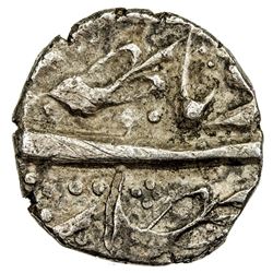 KASHMIR: AR 1/4 rupee (2.36g), Srinagar, VS1903. VF-EF