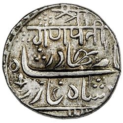 MIRAJ: AR rupee (11.34g), Murtazabad, year 27. EF