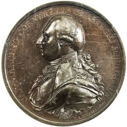 BRITISH INDIA: George III, 1760-1820, AE medal, 1792. NGC MS63