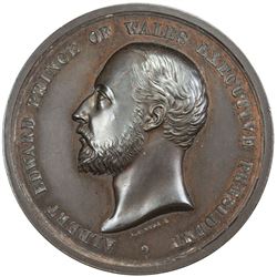 BRITISH INDIA: Victoria, Empress, 1876-1901, AE medal, 1886. AU