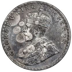 BRITISH INDIA: George V, 1910-1936, AR rupee, ND. AU