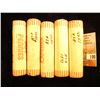 Image 1 : (5) Rolls of circulated U.S. "Wheat Cents" which 'Doc' had labeled as good ones and priced at $15 pe