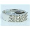 Image 1 : 14K WHITE GOLD RING 6.34 GRAM  DIAMOND 1.22CT