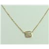 Image 1 : 14K YELLOW GOLD PENDANT WITH CHAIN 1.92g/Diamond 0.09ct