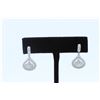 Image 2 : 18K WHITE GOLD DIAMOND EARRING:5.53 GRAMS/DIAMOND:2.26CT