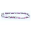 Image 1 : 14K White Gold Ruby Bracelet :16.65 Grams/Ruby:4.28ct/Diamond:0.71ct/#R8005