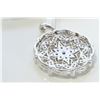 Image 4 : 18K WHITE GOLD DIAMOND PENDANT:6.13 GRAMS/DIAMOND:0.69CT