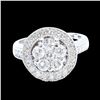 Image 1 : 1.33CT NATURAL DIAMOND 14K WHITE GOLD RING