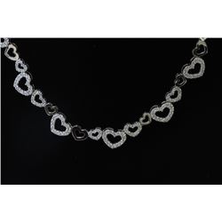 18K White Gold Necklace/Diamond- 2.30ct