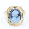 Image 1 : 14K YELLOW GOLD CAMEO RING