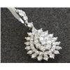 Image 2 : 18 K WHITE GOLD DIAMOND PENDANT:2.15GRAMS/DIAMOND:1.39CT