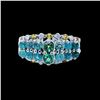 Image 1 : 0.90CT BRAZILIAN NATURAL COPPER BEARING PARAIBA TOURMALINE 14K W/G RING