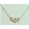 Image 2 : 14K ROSE GOLD PENDANT 2.3g/Diamond 0.2ct