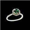 Image 2 : 1.02CT NATURAL TSAVORITE 14K Y/G RING