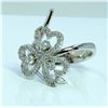 Image 2 : 14K WHITE GOLD RING 5.27GRAM / DIAMOND 0.41CT GH COLOR Si CLARITY