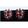 Image 1 : 14K Yellow Gold Ruby Earring:12.02gDiamond:0.31ctRuby:19.42ct