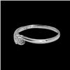 Image 2 : 0.13CT NATURAL DIAMOND 14K WHITE GOLD RING