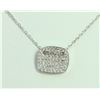 Image 1 : 14K WHITE GOLD PENDANT WITH CHAIN 2.51g/Diamond 0.37ct