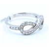 Image 2 : 14K WHITE GOLD Diamond ring:3.42 grams1120/DIAMOND:0.48CT/#R8013