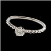 Image 2 : 0.18CT NATURAL DIAMOND 14K WHITE GOLD RING