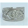 Image 2 : 14K WHITE GOLD RING 8.01 GRAM  DIAMOND 0.44CT