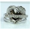 Image 1 : 14K WHITE GOLD RING 7.41GRAM / DIAMOND 0.41CT GH COLOR Si CLARITY