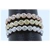 Image 1 : 14K ROSE GOLD, YELLOW GOLD, WHITE GOLD COLOR BAND:4.70 GRAMS ABOUT/DIAMOND:2.77CT