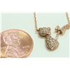 Image 1 : 14K ROSE GOLD PENDANT  3.1g/Diamond 0.5ct