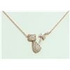 Image 2 : 14K ROSE GOLD PENDANT  3.1g/Diamond 0.5ct