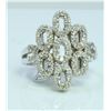 Image 2 : 14K WHITE GOLD RING 7.91 GRAM  DIAMOND 0.57CT