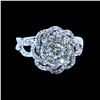 Image 1 : 0.91CT NATURAL DIAMOND 14K WHITE GOLD RING