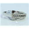 Image 1 : 14K WHITE GOLD RING 5.12 GRAM DIAMOND 0.26CT