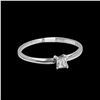 Image 2 : 0.16CT NATURAL DIAMOND 14K WHITE GOLD RING